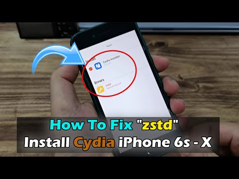 How To Fix "zstd" Install Cydia iPhone 6s - X / iOS 15.0 - iOS 16