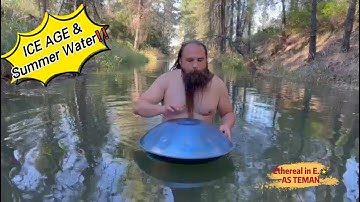 Ethereal in E. X Asteman | E Halcyon Major Scale Handpan 9 Notes Ice Age Blue Hangdrum