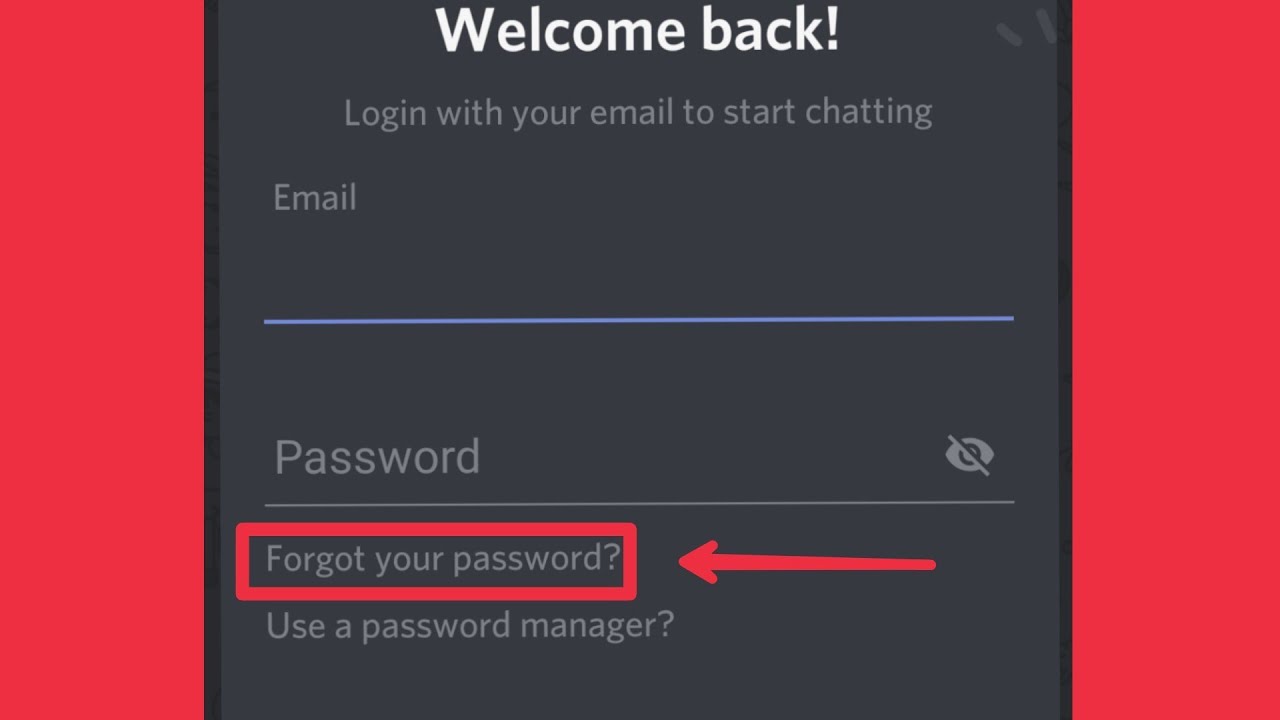 Discord Forget Reset And Change Password Youtube