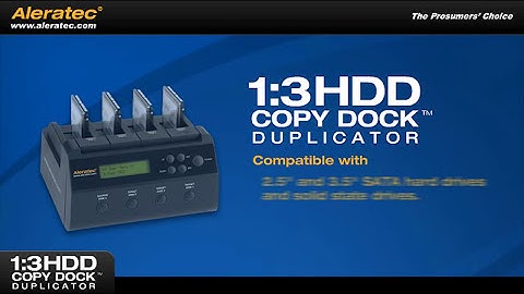 Aleratec 1:3 HDD Copy Dock Duplicator Part 350117 - Hard Disk Drive Duplicator