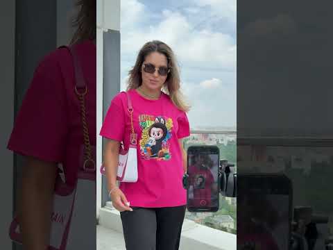 Женская футболка с принтом Labubu — стиль и комфорт, видео 1