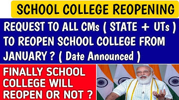CISCE DEMANDS TO REOPEN SCHOOL COLLEGE ? | school college reopening | cisce news |school kab khulega