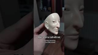 Make a horror doll with me! Ft. junk print of my sculpt, Charlotte. #horror #horrordoll #horrorart
