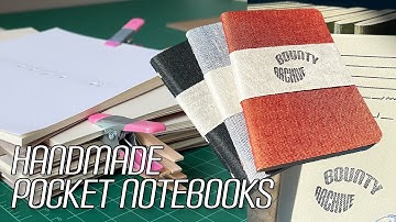 Handmade Pocket Notebooks | Making the BA-Mini | ASMR Bookbinding