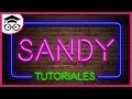 Tutorial Efecto Texto o Forma Neón en Photoshop - Sandy Olivera