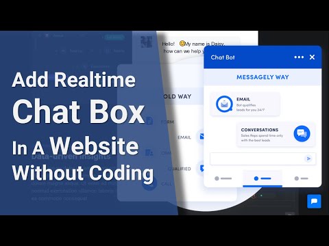 Add Live Chat Box / Messenger To A Website (No Coding)