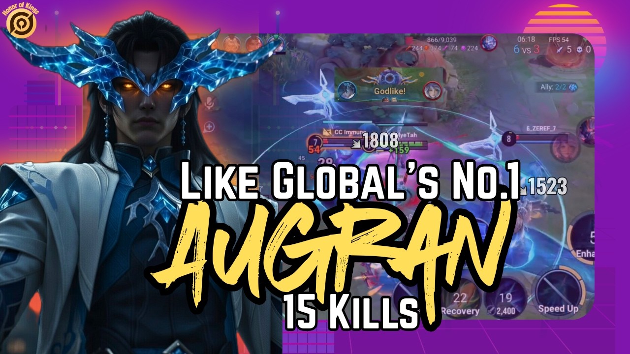 Augran DOMINATES Jungle Like Global #1 | Insane Rotations | Honor of Kings 