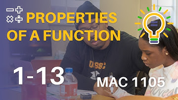 MAC 1105 - Ch.1 ; Q13 - Properties of a Function