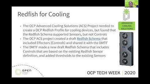 OCP 2020 Tech Week: Redfish® for Cooling