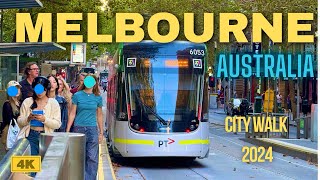 Melbourne city walk 4K | 4k Melbourne CBD walk |4k