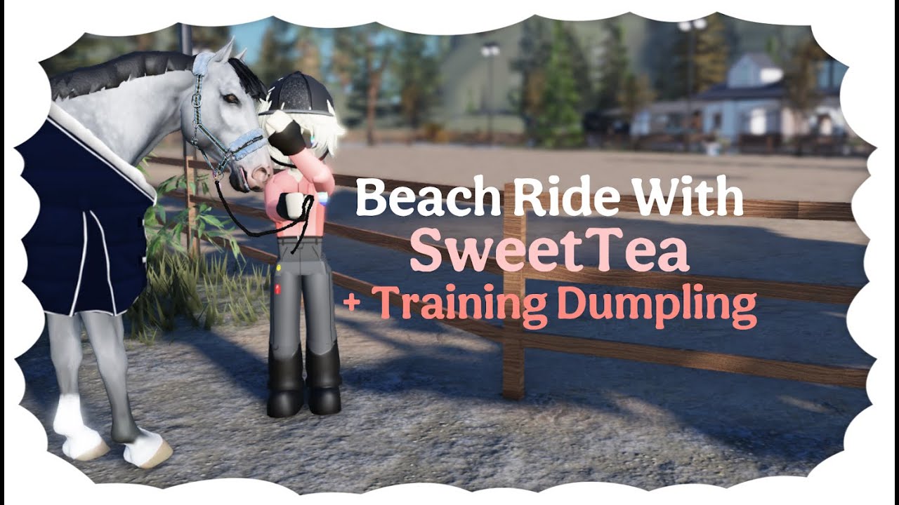 Strideway Barn BEACH Ride And TRAINING + BARN CHORES! | Roblox Strideway RRP - YouTube