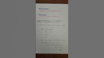 Remainder and Factor theorem. Advanced Functions.          Polynomial Functions.