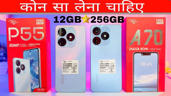 itel P55 🆚 itel A70 ⚡️ Unboxing & Comparison ⚡️ Same Price Range Smartphones with 256 GB storage 🔥