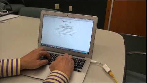 Hooking up via Ethernet port