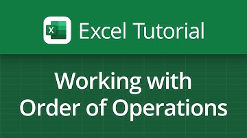 Excel Video Tutorial: Working with Order of Operations