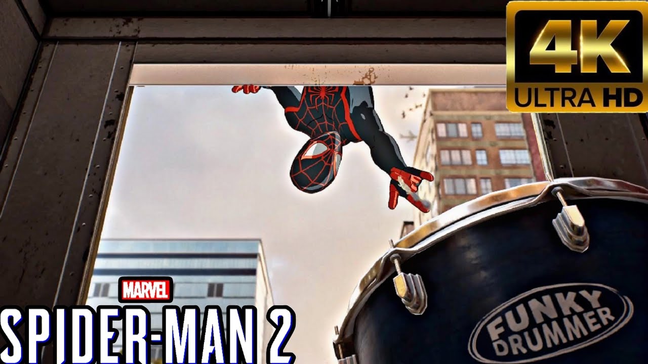 Marvel's Spider-Man 2 Funky Mission With The Animated Suit 4K 60FPS
