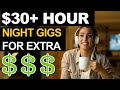20 HIGH PAYING Flexible Work At Home NIGHT JOBS : PAYING $30 AND UP!
