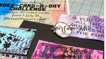 #ICAD2021 1 thru 5 Index Card A Day