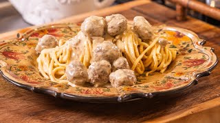 White Spaghetti Meatballs