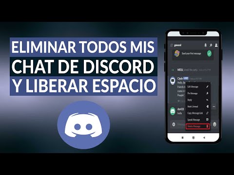 ¿Cómo eliminar todos mis chats de DISCORD y liberar espacio de almacenamiento?