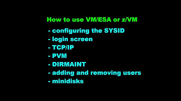 How to use VM/ESA or z/VM: Customizing the System