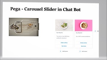 Carousel Image Slider in 5 mins - Pega Chat bot || Pega Tutorial.