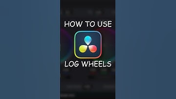 What are the LOG WHEELS in Davinci Resolve?!🧑‍💻 #davinciresolve