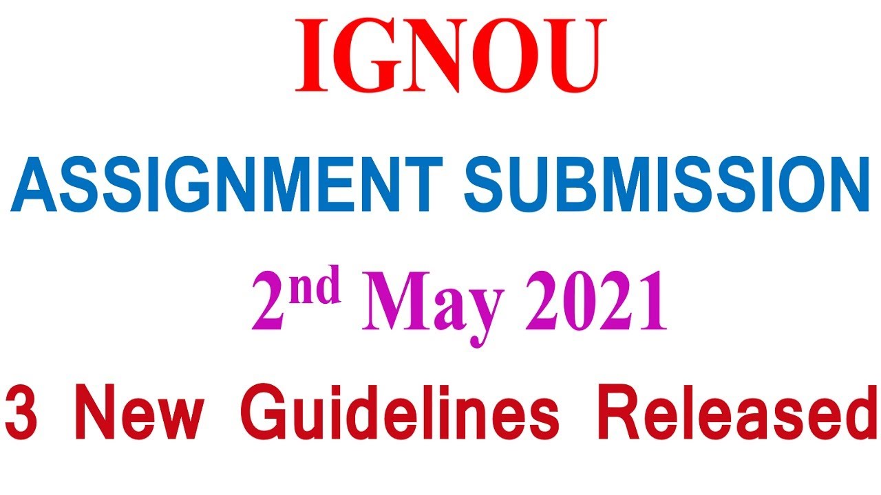 ignou online assignment submission karnal
