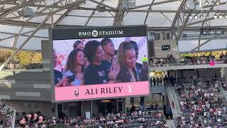 Angel City FC’s defender and first ever captain Ali Riley retirement ceremony. Full Video 