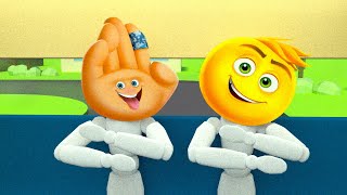 WHEELS ON THE BUS BUT WITH The Emoji Movie | Funny Sounds