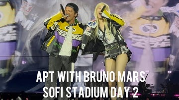 250713 APT guest Bruno Mars! Rosé Blackpink Deadline Tour Day 2 LA Los Angeles Concert Fancam Live