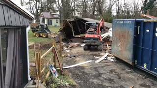 Garage Teardown Timelapse | Garage Demolition | Firm Foundations