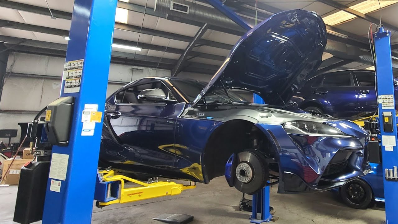 Supra gets new Mss springs and Wheels installed at Collins Automotive
