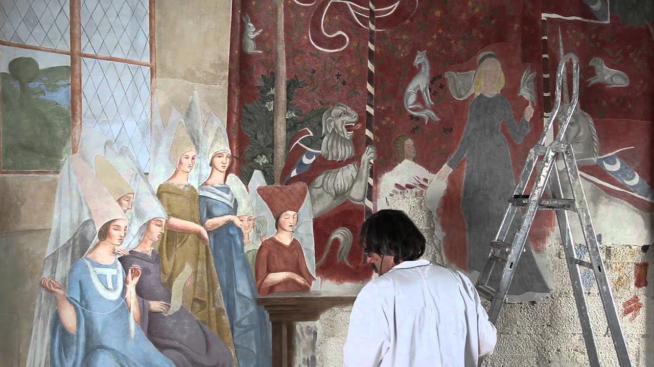 Restauration de la fresque de Robert La Montagne Saint-Hubert (film entier)