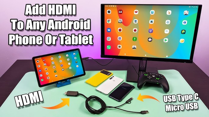 HDMI Output and USB Input on Your Phone 