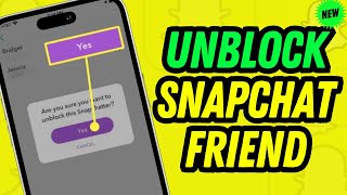 How can i unblock someone from snapchat (UPDATED) by How To 1 Minute 39 views 13 days ago 1 minute, 41 seconds