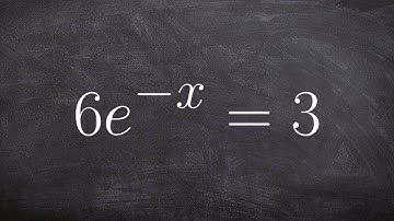 Learn how to solve an exponential function when it is negative