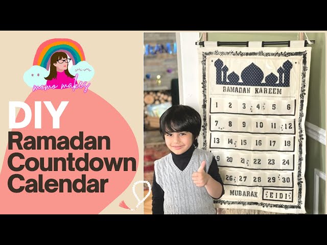 Try this DIY Ramadan Countdown Calendar #RamadanCalendar #RamadanDecor