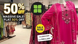 🔥 GUL AHMED SALE ALERT 🔥FLAT 50% OFF on Ready to Wear Collection 😍Premium designs, beautiful prints