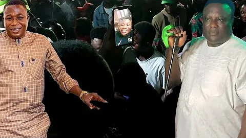 SEE WHAT HAPPENED MOMENT SUNDAY IGBOHO CALLED SAHEED OSUPA ON STAGE AT ONE OF HIS BOYS, ADO'S PARTY