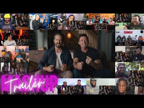 Deadpool 3 - Part Hugh Trailer Reaction Mashup 😅😎 - Ryan Reynolds & Hugh Jackman (Wolverine) 2024
