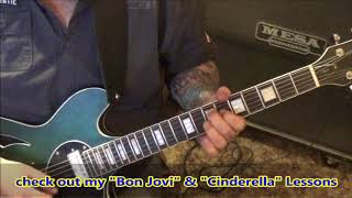 Video thumbnail of "Poison - Valley Of Lost Souls - Guitar Lesson by Mike Gross"