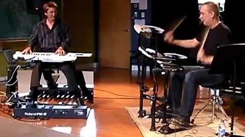 Gilles Parenteau (keys) and Patrice Beland (drums)...