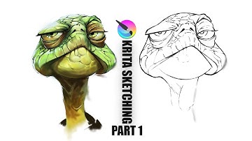 sketching in krita | #SKETCHES #sketches #art #sketchingbasics #drawing #learningsketch #portrait