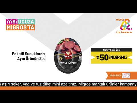 26-29 Eylülde Paketli Sucuklarda Aynı Ürünün 2.si Moneylilere Özel %50 İndirimli - 26-29 Eylülde Paketli Sucuklarda Aynı Ürünün 2.si Moneylilere Özel %50 İndirimli