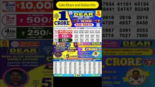 Dear Lottery Result Today 6 PM | 06.10.2026 | Sikkim State Lottery 1 Crore Live #shorts #shortsfeed