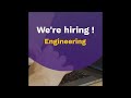 We are hiring - Engineering