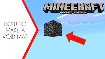 How to make a VOID map in Minecraft PE | Simple, Fast & Easy!