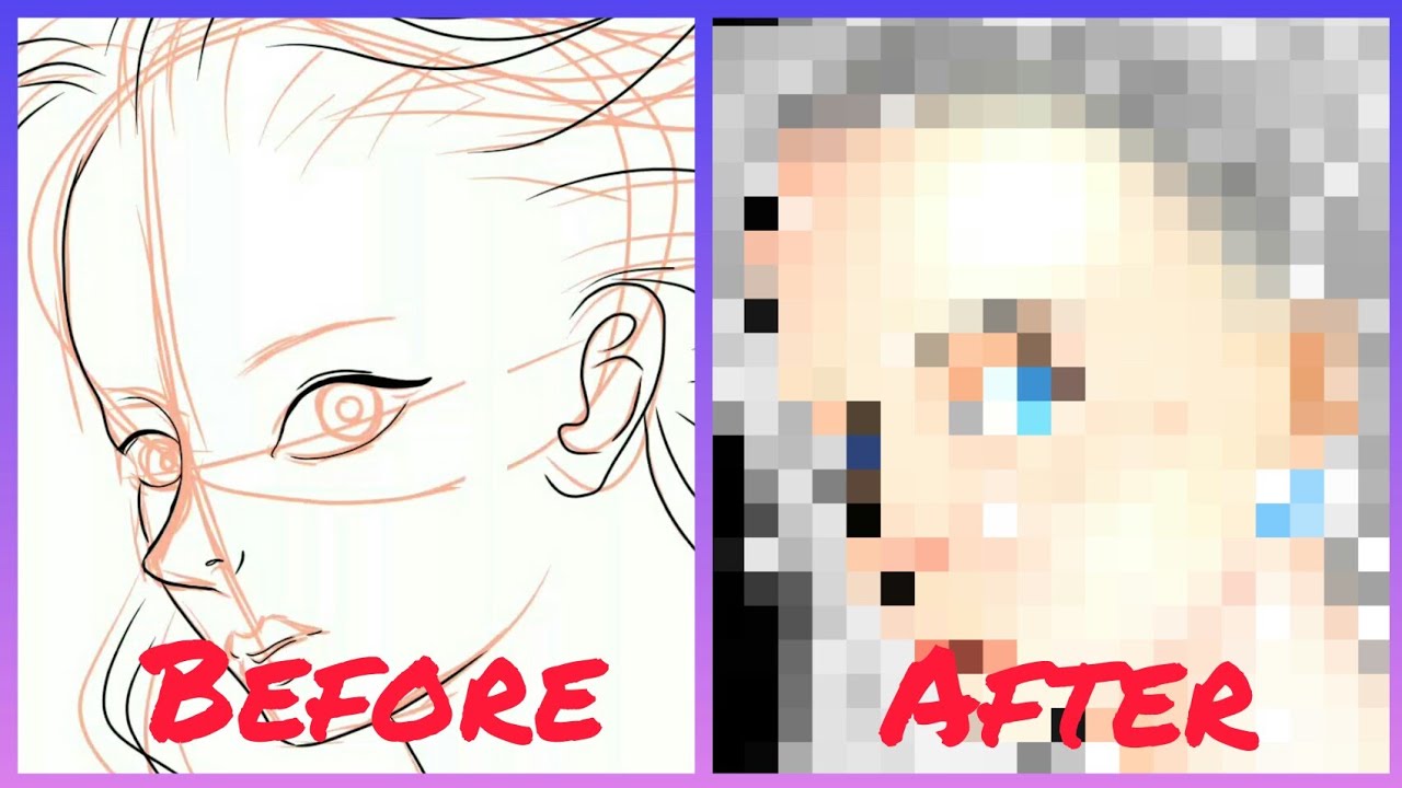 How to draw a girl face on autodesk sketchbook mobile app - YouTube