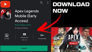 APEX LEGENDS MOBILE 📱EARLY ACCESS || INDIA RELEASE DATE ? || HOW TO DOWNLOAD IN ANDROID